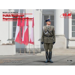 ICM 16010 1:16 Polish Regiment Representative Officer (Офицер представительского полка Войска Польского)