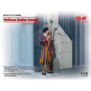 ICM 16002 1:16 Vatican Swiss Guard (Швейцарский гвардеец стражи Ватикана)