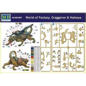 Master Box 24007 1:24 World of Fantasy. Graggeron & Halseya. (Граггерон и Халсея. Мир Фэнтези.)